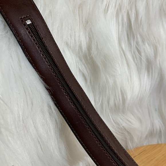 Vintage NIB Taner Brown Gold Leather Money ID Conceal Security Travel Zip Belt - Picture 11 of 16